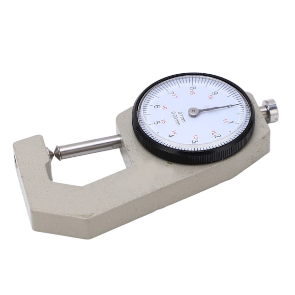 Tjockleksmätare Bärbar Clear Scale Pointer Display Slitstark Tjockleksmikrometer för mätning Spetsigt huvud 0-20 mm