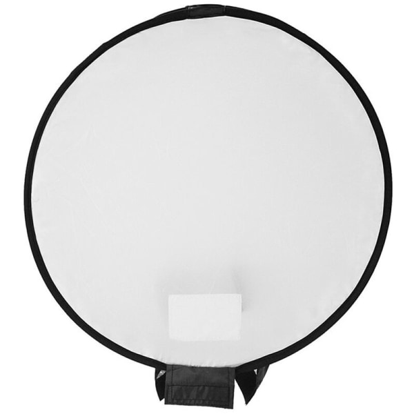 Hopfällbar mjuk blixtljusspridare för 400 mm handhållen rund blixt, modell: svart och vit