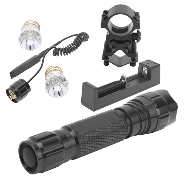 Utomhus IP65 Vattentät LED Jakt Ficklampa 3 Färg Uppladdningsbar Torch Light Kit