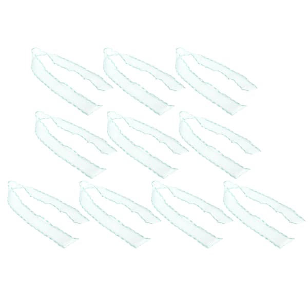 【NX】10 Yards Kantbånd Polyester Tyll for Klestilbehør DIY Hodeplagg Hår 2.6inCyan-C4