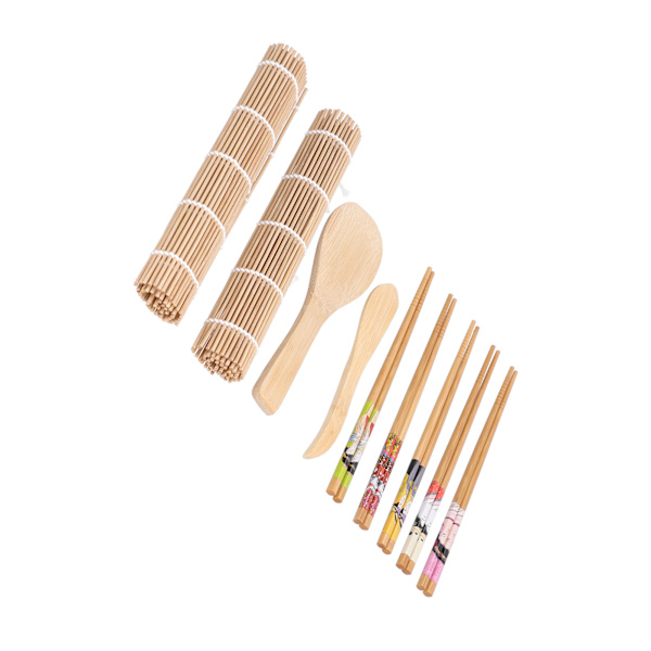 Sushi Making Kit Bambu Rullemåtte Spisepinde Sushi Maker Sæt Gave til Begyndere