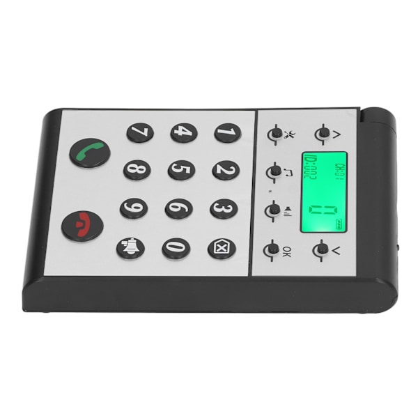Trådlös intercom-telefon 1000m Avstånd Klart samtal Intelligent nätverkande Handsfree Intercom-system Värd Svart