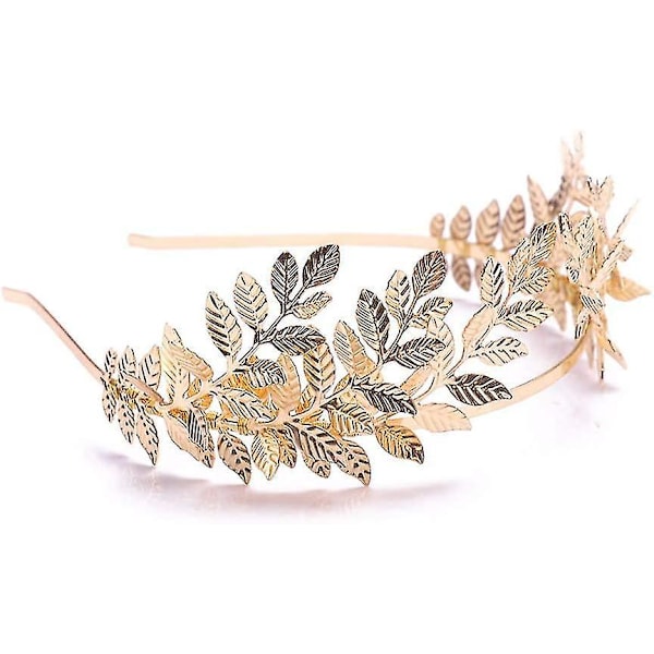 Kultaisen Lehden Hääpannu - Elegantti Lehtivine Tiara Hääjuhlaan