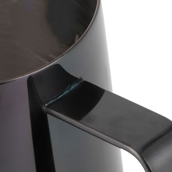 Lattekande - ZOR® - 400 ml - 304 rustfrit stål - Højglans sort - Præcisionstud - Ergonomisk