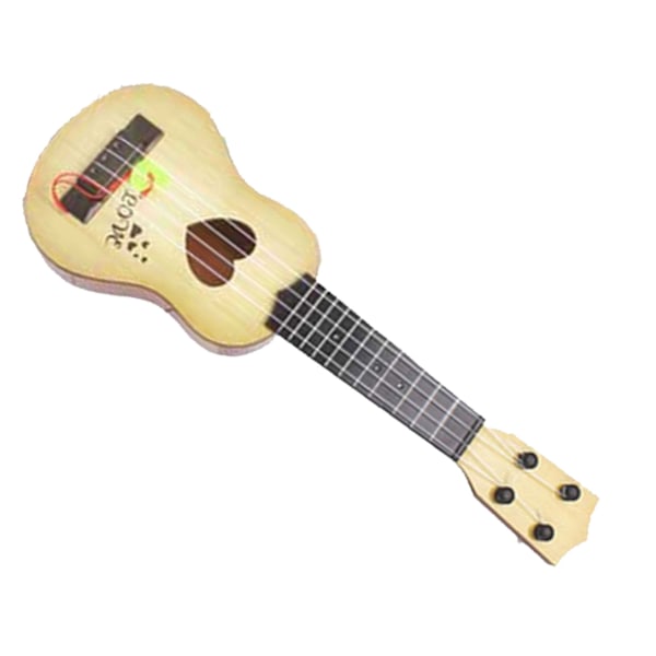 Simulering Ukulele 4 Strings Justerbar Ukulele Barn Musikinstrument Leksak för tidig utbildning 35cm Khaki