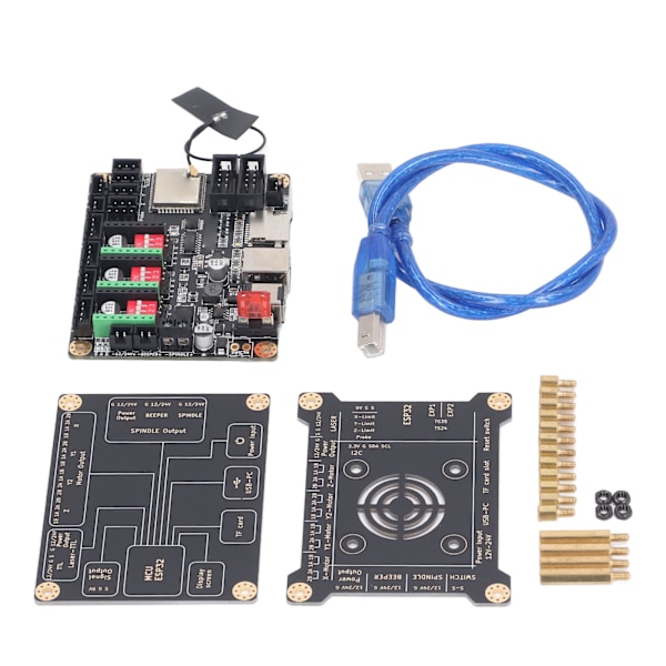Lasergraveringsstyringskort MKS DLC32 V2.1 Offline Kontrol 32bit WIFI Graveringsmaskine Moderkort og Beskyttelsesetui