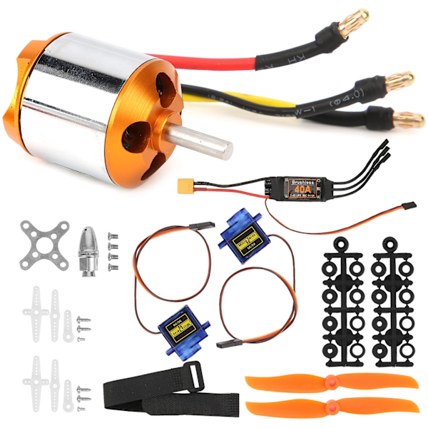 2217 KV1250 Moottori 8060 Potkuri Ohjainmoottori 40A XT60 ESC RC Helikopterille