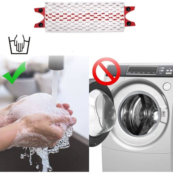 Mikrofiberpåfyllning moppdynor Platt moppduk Återanvändbar absorberande moppbytesduk kompatibel för Vileda
