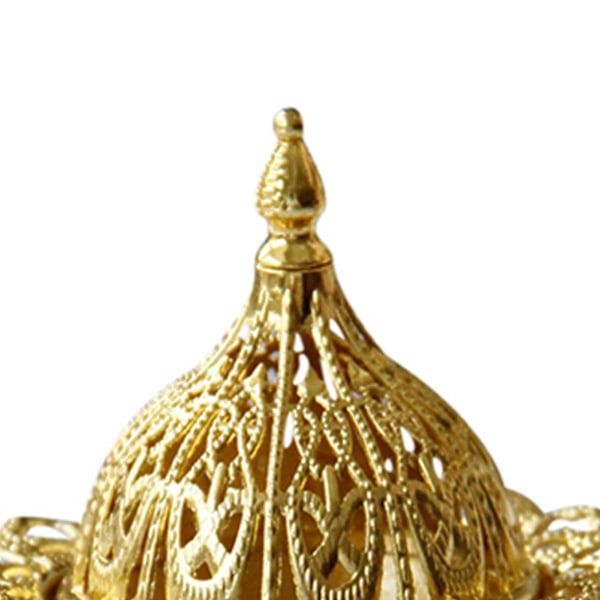 Guld røgelsebrænder Elegant rustfrit metal Vintage røgelsebrænder til hjemmet soveværelse