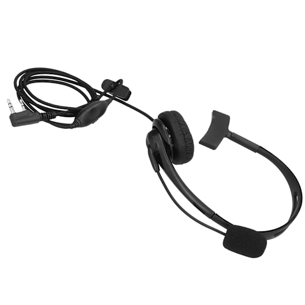 KHead Walkie Talkie Headset med mikrofon til VOX-funktion Enkelt side til Kenwood KPG27D THD7 TK208