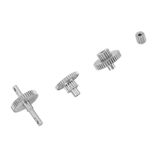 RC Crawler Gear Set Rostfritt stål Enkel installation Lätt Precise RC Transmission Gear för Traxxas TRX4M 1/18 Crawler 16.6:1