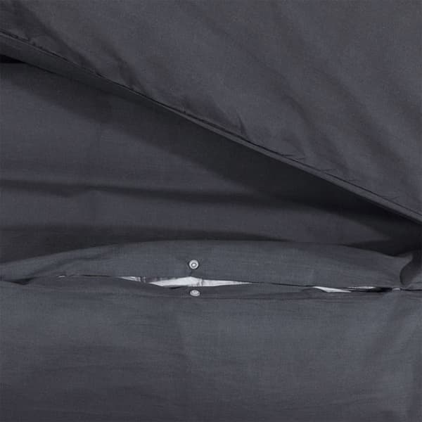 Sengetøj sort 220x240 cm bomuld[NX]