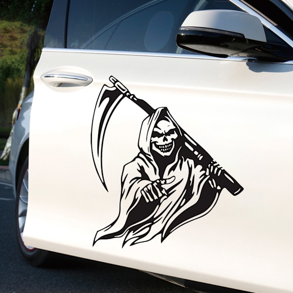 Grim Reaper Scythe Bilsticker Universal Klæbesticker Bilsticker Dekorativ Sticker
