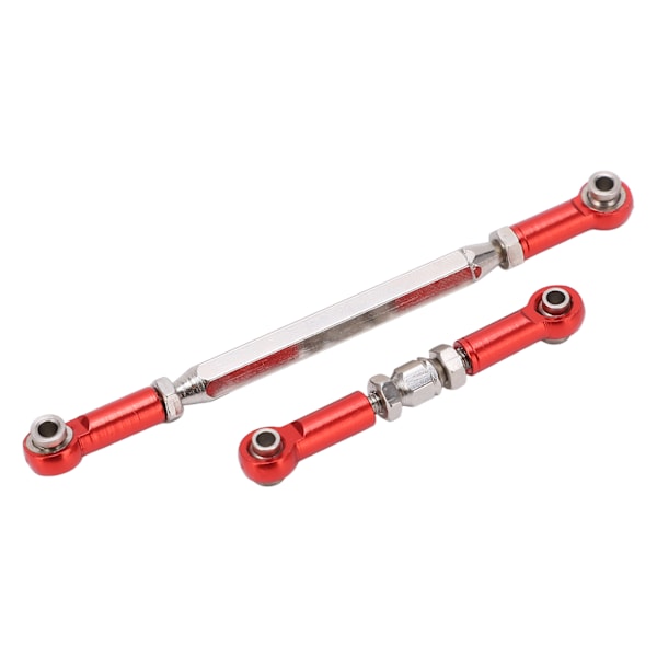 Metall justerbar styrestang Aluminiumlegering Servoarm Trekkstang for MN-serien D90 MN90 RC-biler Rød