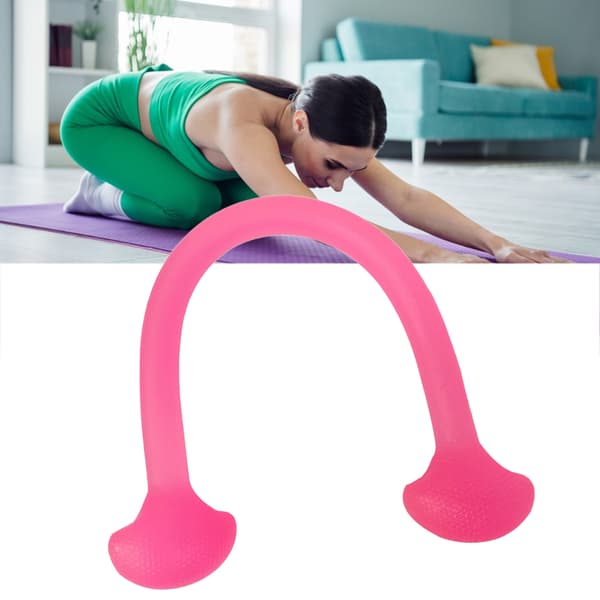 Ett ord silikon dragrep elasticitet multifunktionell justerbar 10lbs draghållfasthet bröstexpander stretchband rosa