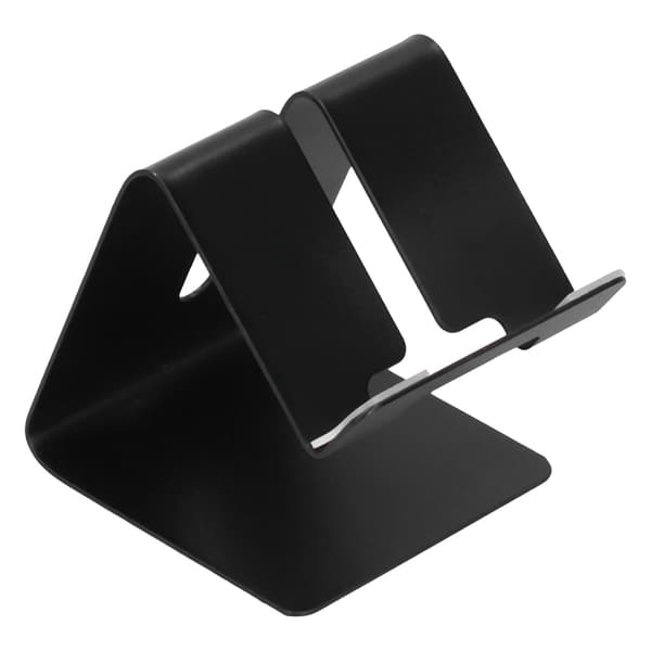 Mobiltelefonholder Aluminiumlegering Let og bærbar Bordtelefonholder til mobiltelefoner og tablets Sort