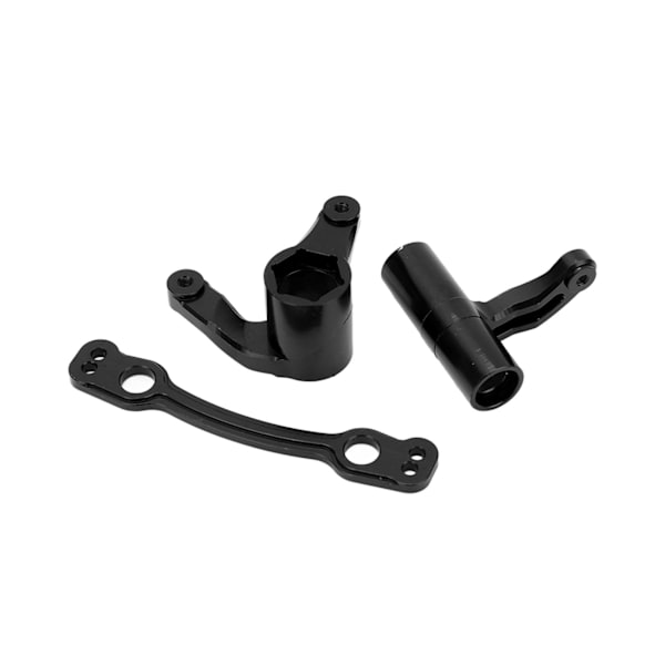 Komplett set med aluminiumstyrningsservo-skydd för Arrma 1/8 fjärrstyrd bil Uppgraderingsdelar Svart