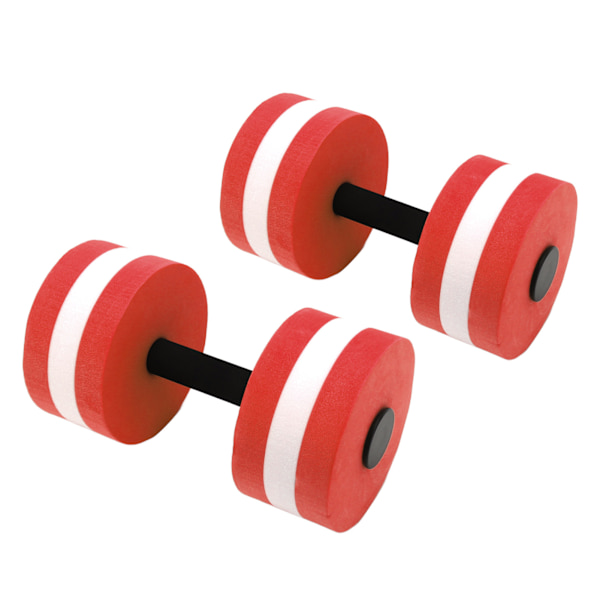 2 kpl EVA Vedenpäällä kelluva Käsipaino Jooga Harjoittelu Vedenvaahto Käsipaino Fitness Työkalu Miehille Naisille Lapsille Punainen
