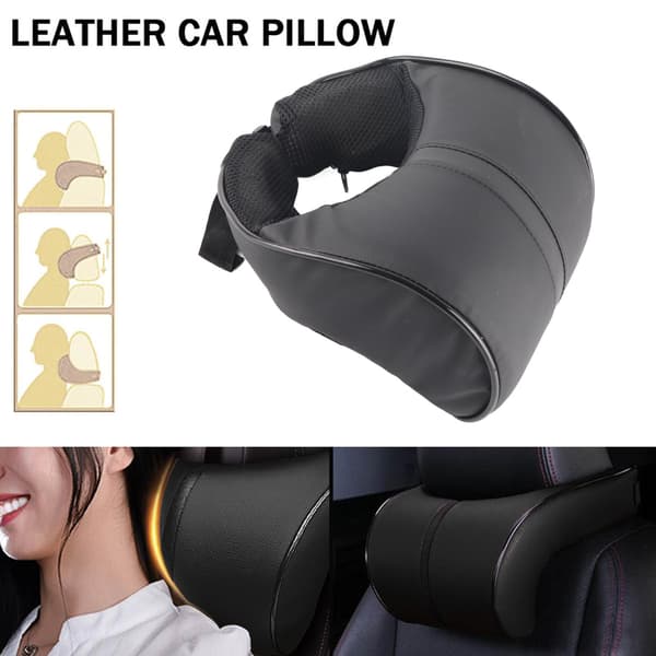 Auto Car Nackkudde PU Läder Memory Foam Kuddar Nackstöd Säte Nackstöd Kudde