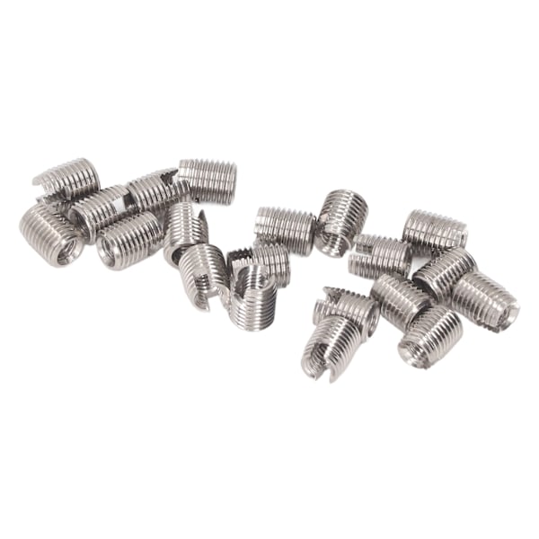 20 kpl itseurivia kierteisiä inserttejä 302 ruostumaton teräs urautettu riippuva metallikierreinsertti M3x0.5 M5x0.5 L6