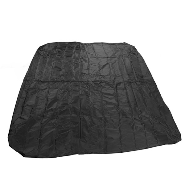 Støvdæksel til udendørs badekar 190 Sølvbelagt Polyester Taft Vandafvisende Hot Spring Cover Quadrate Spa Bad Regnsikkert Dæksel 210x210x30cm Sort