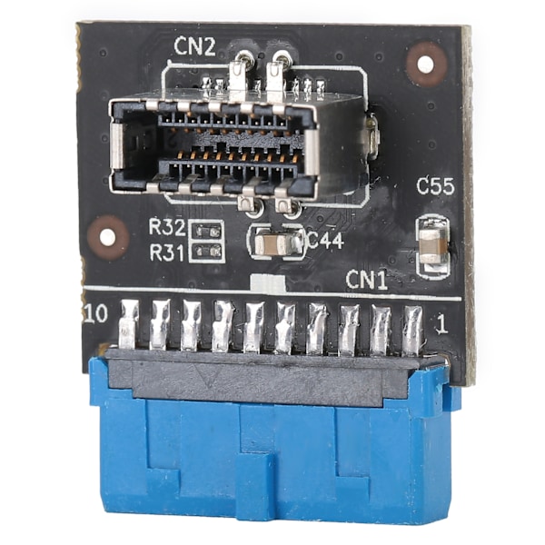 TypeE - USB3.0 -liitin, sininen 20-nastainen uros emolevyn header-laajennussovitin USB 3.1 AKey