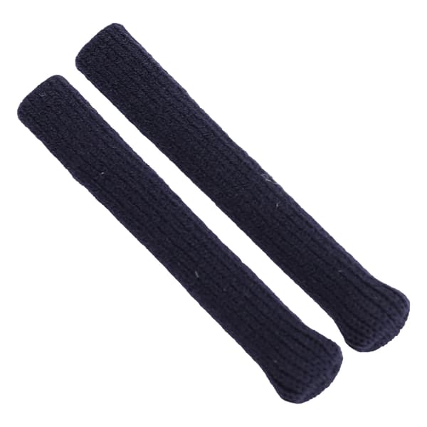 2-pack Bomullsglasögon Öronkudde Mjuk Stickad Halksäker Fixering Glasögon Tempelspetsar Ärm Marinblå
