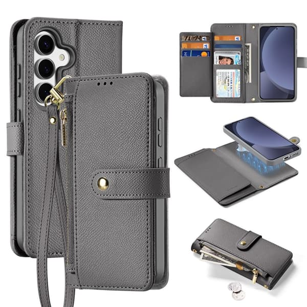 DUX DUCIS Kompatibel med Galaxy S25 2-i-1 Magnetfodral Lawa Series Grå 190