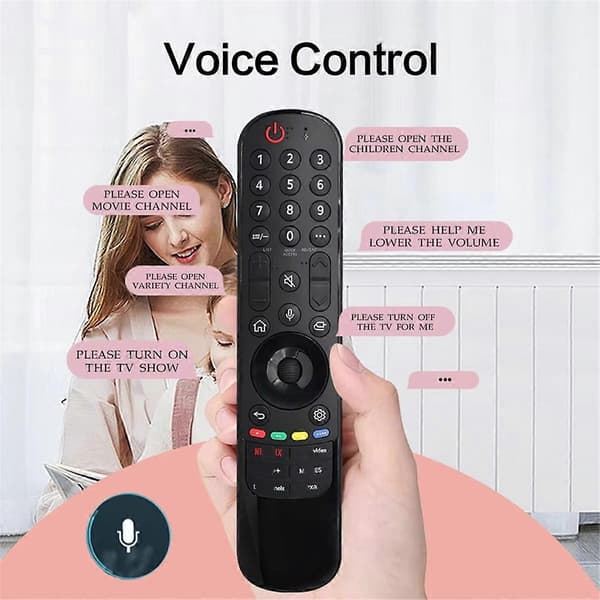 MR24GA Magic Voice fjernkontroll AKB76045005 for OLED65B42LA OLED65C45 erstatningsfjernkontroll Black