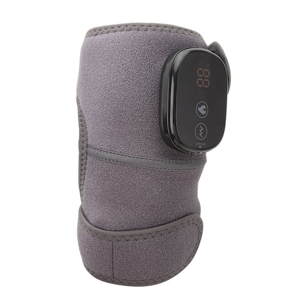Uppvärmd Knä- och Armbågslinda Multifunktionell Hög Effektiv Förlängningsrem Uppvärmningsplattor Massagerare för Axlar Knän Armbågsmärta Relief Grå