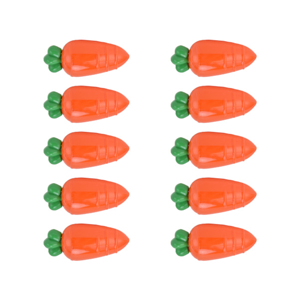 10 ST Gulrotformet Godteriboks Plastgodteriboks Beholder for Bryllupsfest Gave
