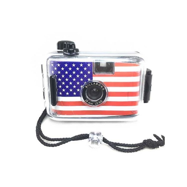 Återanvändbar filmkamera for engangsbruk Orange Waterproof Film Camera