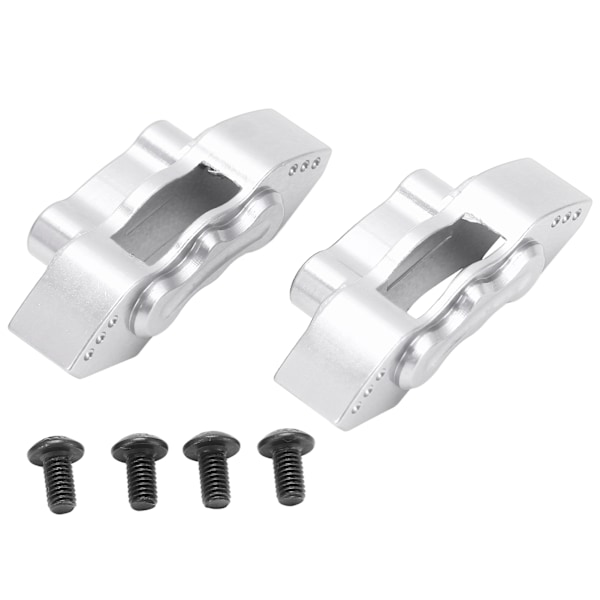 2 st/set Metalliska Fram- och Bakbromsskivor för LOSI SUPER BAJA REY 1/6 RC-bil Uppgraderingsdelar Silver