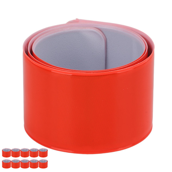 Reflekterende Armbånd Silikonstål Slap Armbånd Armbånd Bånd for Klær Sport RidingOrange