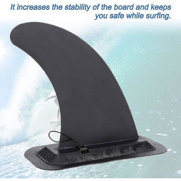 Surfebrett Sup Fin, avtakbar Center Fin Stand Up Paddle Board Erstatningsfinne For Long Board Surfebrett Paddleboard