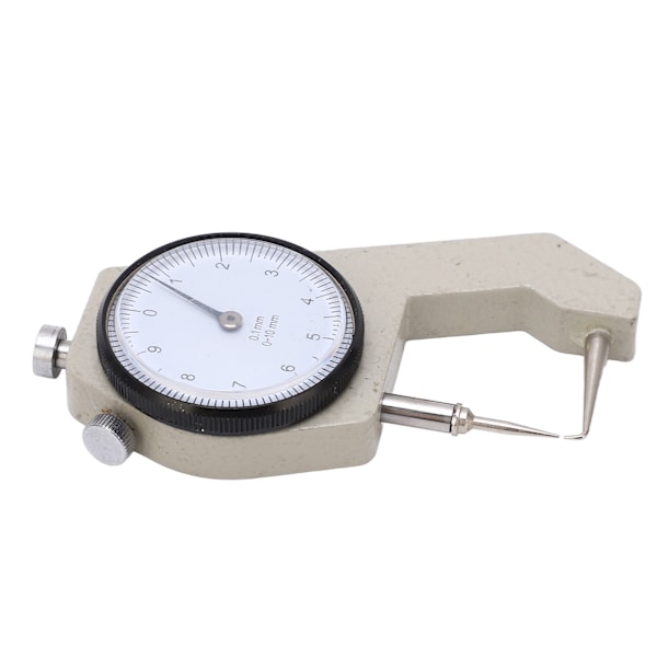 Tjockleksmätare Bärbar Clear Scale Pointer Display Slitstark Tjockleksmikrometer för mätning Böjd spets 0-10 mm