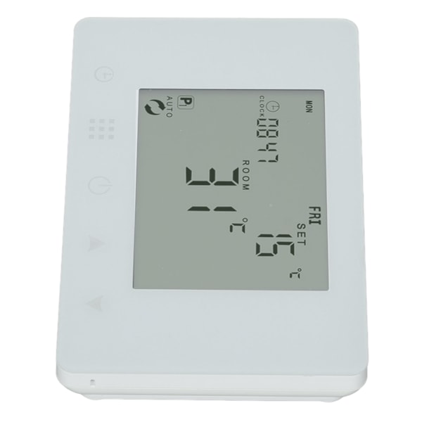 Trådløs RF-temperaturstyring Programmerbar LCD-baggrundsbelyst display Smart elektrisk varmetermostat