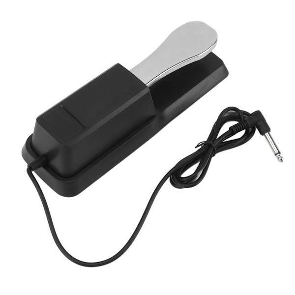 Sustain Pedal Metall Universal Piano Keyboard Support Instrument Tillbehör Silver