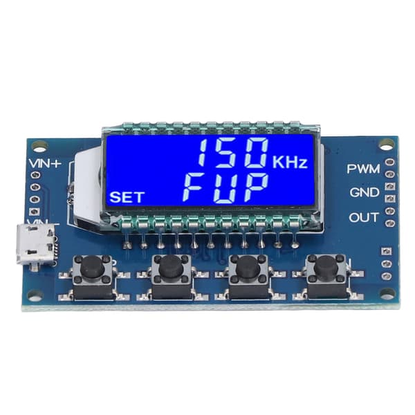 【NX】PWM Puls Firkantet Rektangulær Bølgesignalgenerator Modul med LCD-skærm Justerbar Frekvens