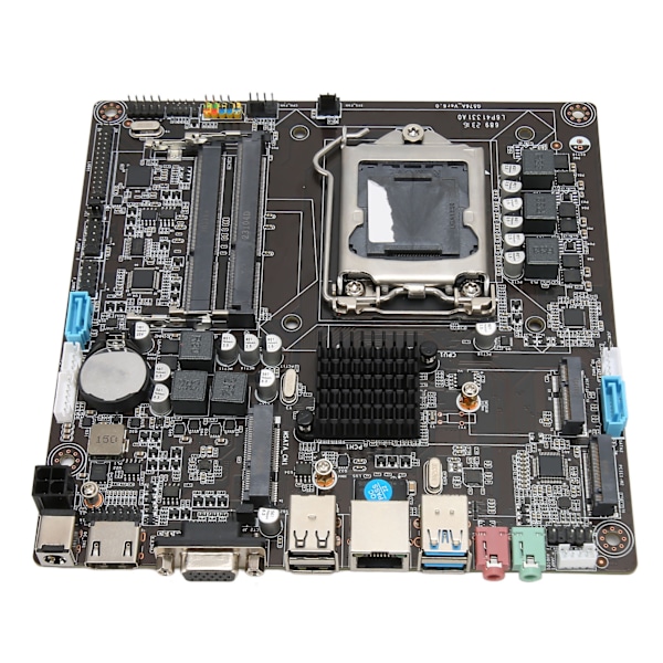 H81 Mini ITX hovedkort LGA 1150 Slot Dual Channel DDR3 Støtte for Core I3 I5 I7 4. og 5. generasjons CPU for alt-i-ett PC