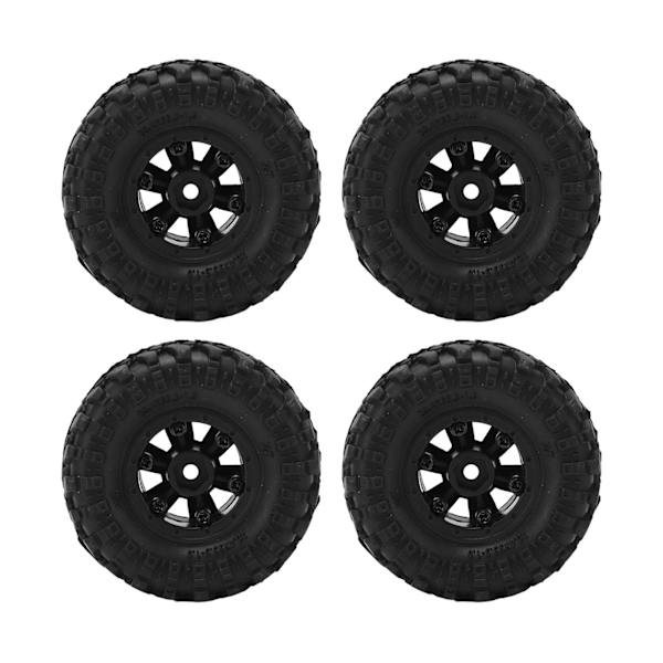 4 kpl 1/24 RC-pyöriä RC-auton pyörän navan sarja kumipyöriä ja renkaita Axial SCX24 -kauko-ohjattaville autoille