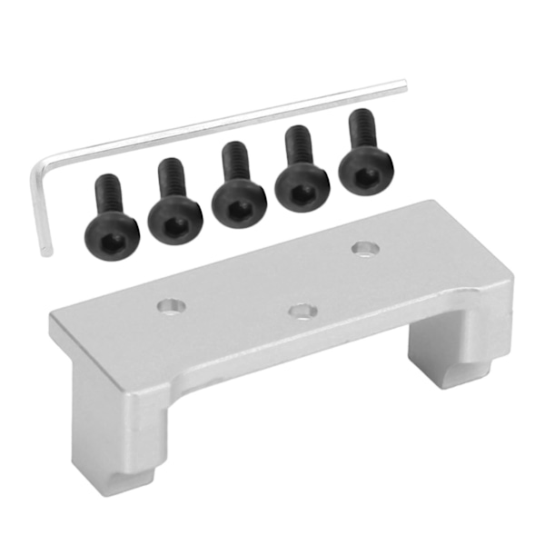 Aluminium Servo Plate Metall Servo Mount for HBX 2098B 1/24 RC Crawler Bil Oppgraderingsdel Sølv