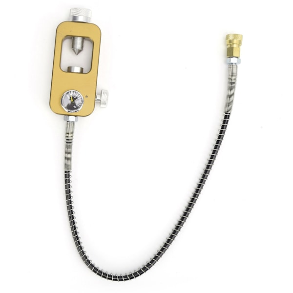 DIDEEP 8 mm:n sukellusadapteri suuresta säiliöstä pieneen sylinteriin painemittarilla 0,5L/1LGold