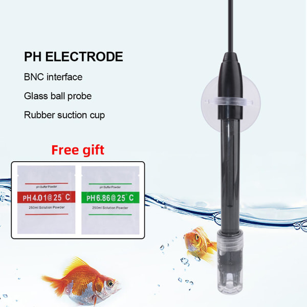 0-14 Ph elektrodeprobe Bnc-konnektor Ph-sondesensor Udskift Ph-testermåler