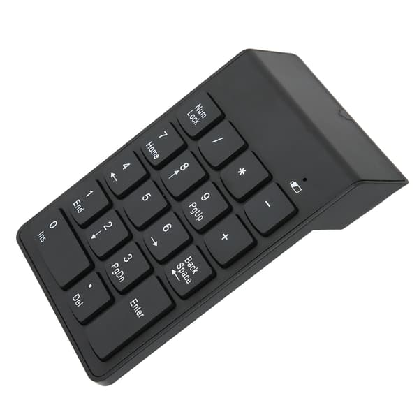 Numerisk tastatur Mini Trådløs 18 taster 2,4 GHz Stabil forbindelse Ergonomisk design Bærbar computer Numerisk tastatur