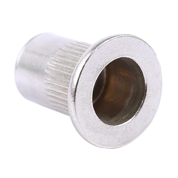 40 stk. naglemutter i rustfritt stål 304, nagleinnsats, M6x15mm Silver tone