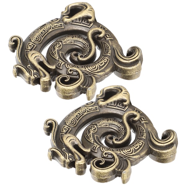 2 stk. Røgelsespindholder til Røgelsespinde Sandeltræsbrænder Legering Meditation Yoga Drageformede Ornamenter (Bronze)