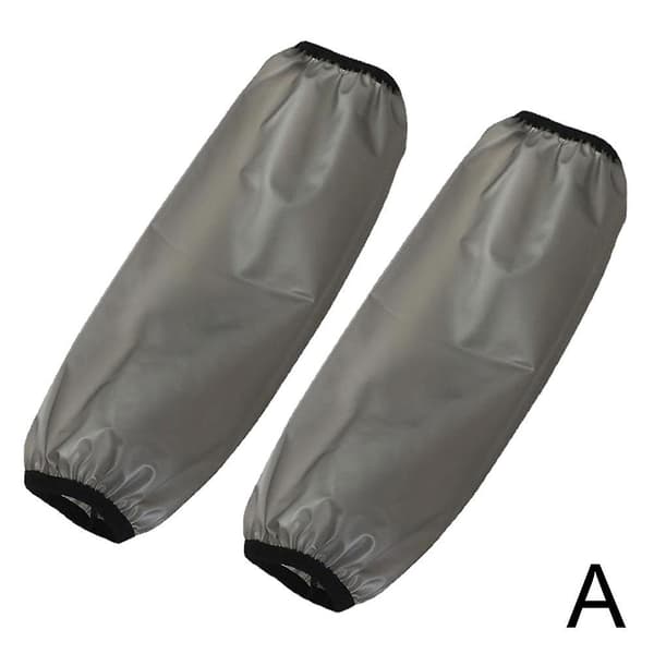 1 par TPU Arm Sleeves Covers Elastiske Manchetter Vandtæt Olietæt Beskyttelse til Arm Black
