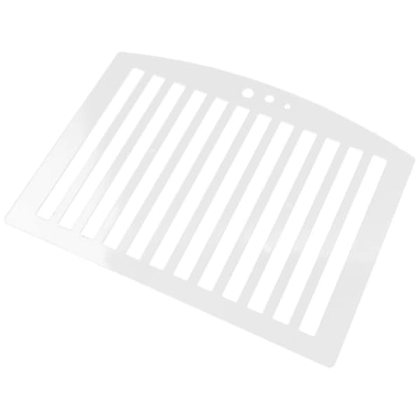 Præcisionslinealer, bygget til skolematerialer White 27.00X20.30X0.30CM