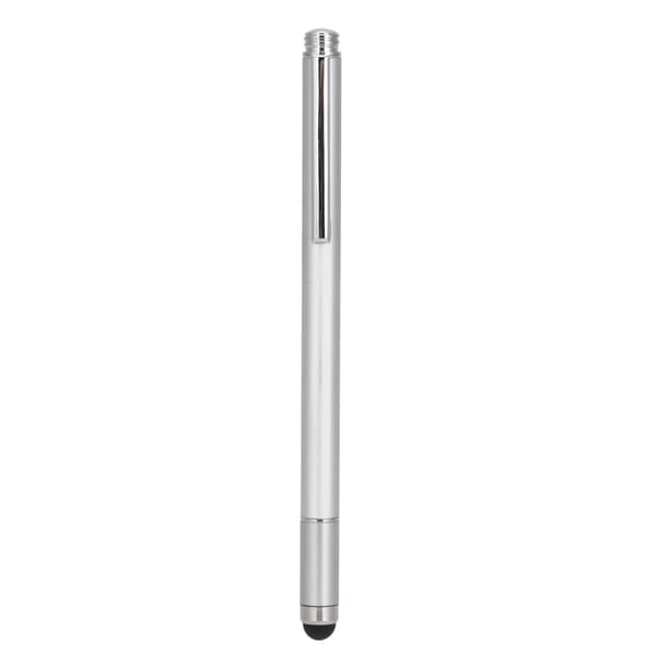 Stylus Pen med 2 Funktioner Praktisk Kompakt Bærbar Touch Pen til IOS Tablet til Kindle til iPhone Sølv